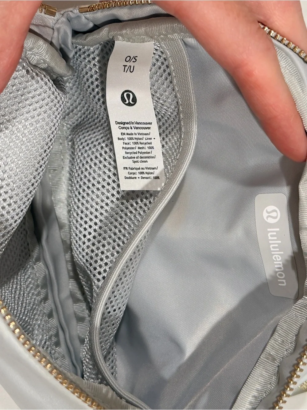 Lululemon Frost Blue Grey Crossbody Bag